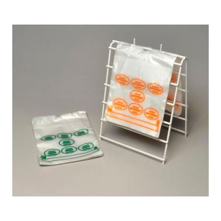 Lk Packaging Saddle Pack Printed Portion Control Bags, "Saturday"-Orange Ink, 6-1/2"W x 7"L, .5 Mil, 2000/Pack PCSAT6507